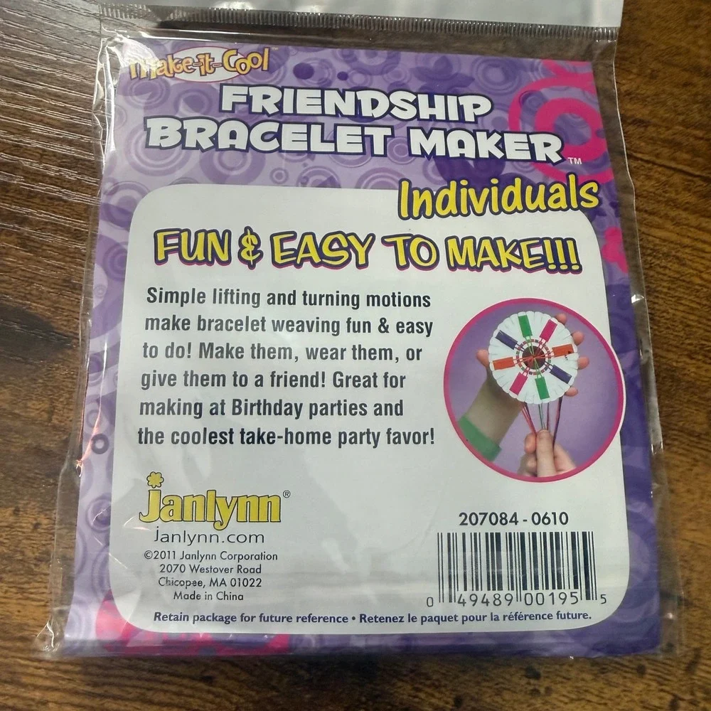Make It Cool 2011 Friendship Bracelet Maker Janlynn 3001-95 Fun‎ Craft Kit Neon
